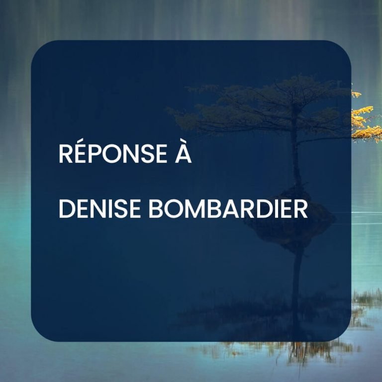 Réponse à Denise Bombardier